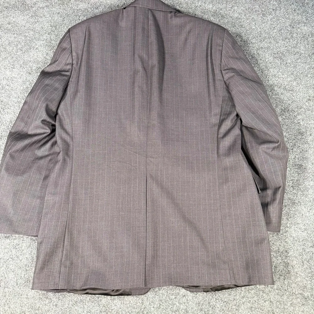 Lauren Ralph Lauren Suit Jacket Blazer Pinstripe Wool 40R Grey Mens Canada